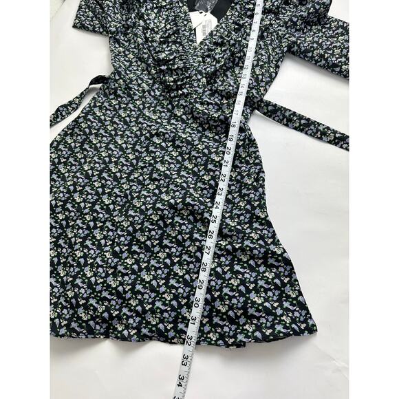 NWT English Factory Size XS Floral Wrapped Mini Dress Ruffles Feminine - Picture 16 of 16